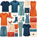 Various Blue and Orange Complementary Color Combinations