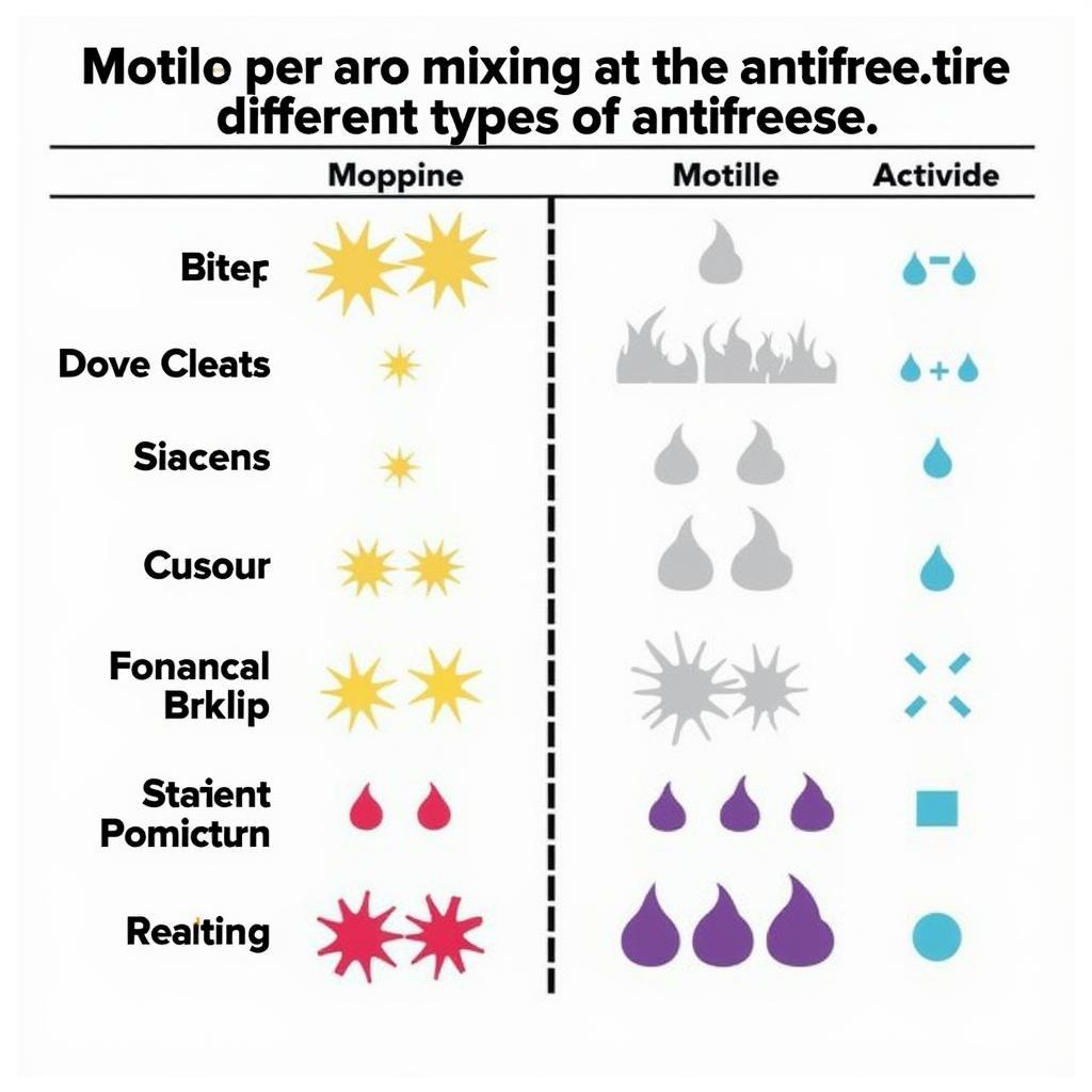 BMW Antifreeze Mixing Chart