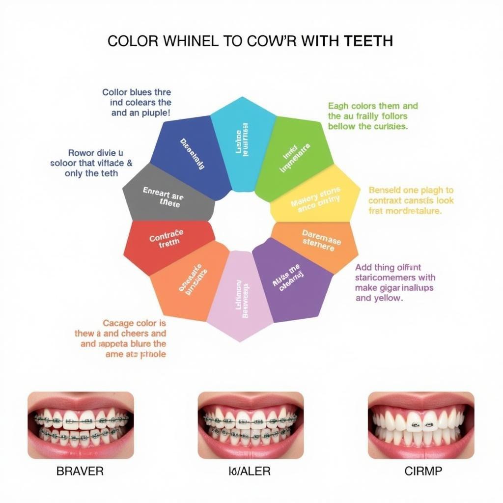 Braces Color Wheel for Teeth Whitening