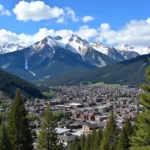 Breckenridge Colorado Mountain Town Panorama