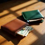 Brown and Green Wallets for Attracting Money