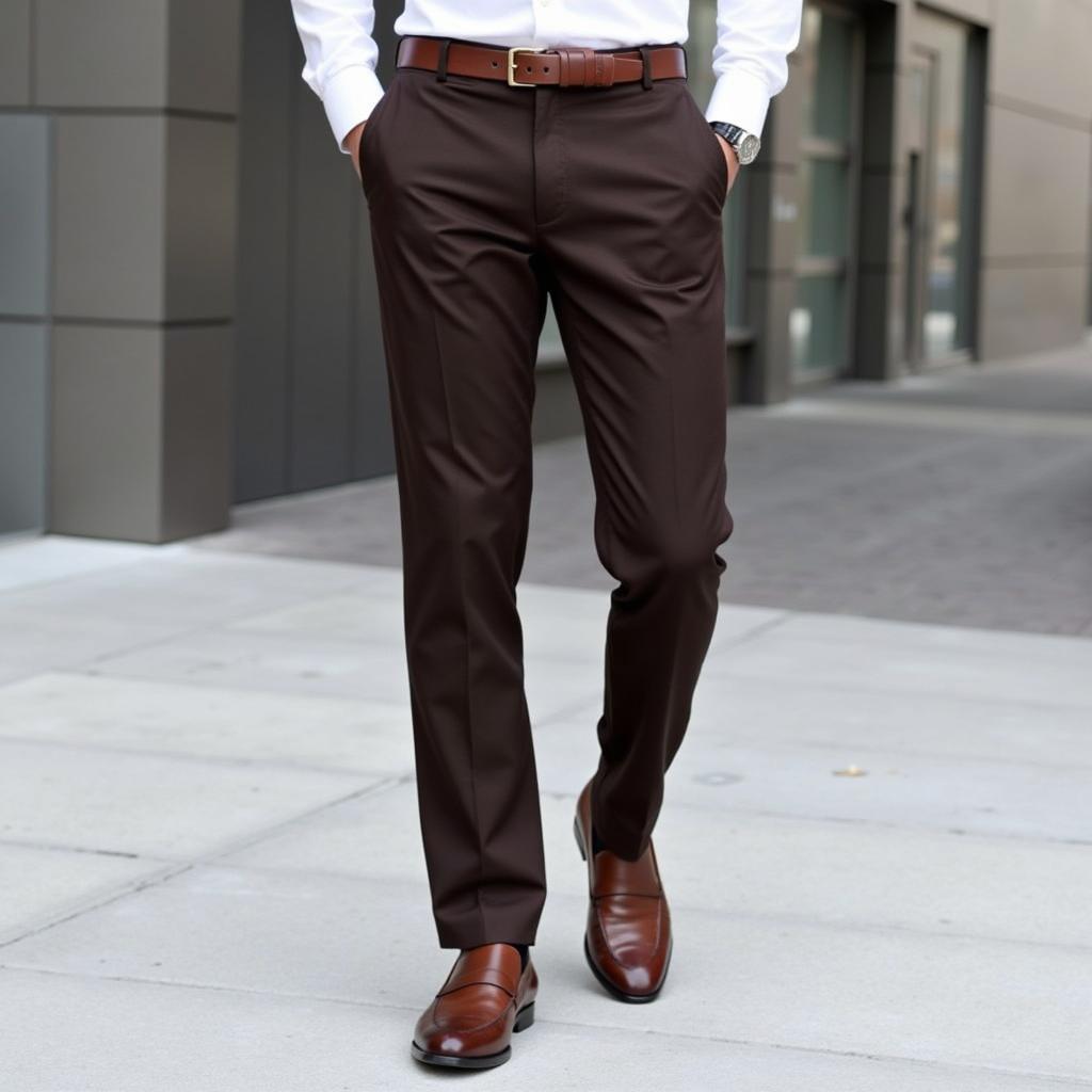 Brown Pants and White Shirt: A Classic Combination