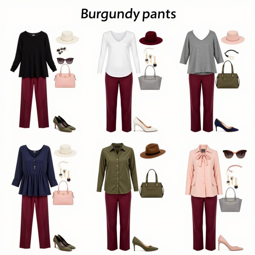 Burgundy Pants Outfit Combinations: Stylish Pairings with Different Colors