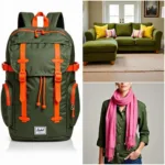 Camo Green with Bright and Bold Accent Colors