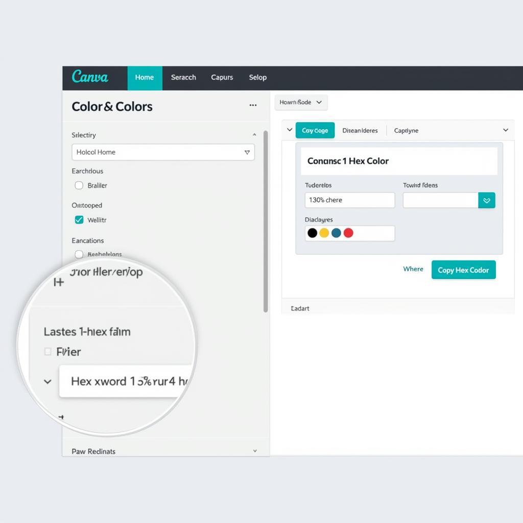 Finding Hex Codes in Canva