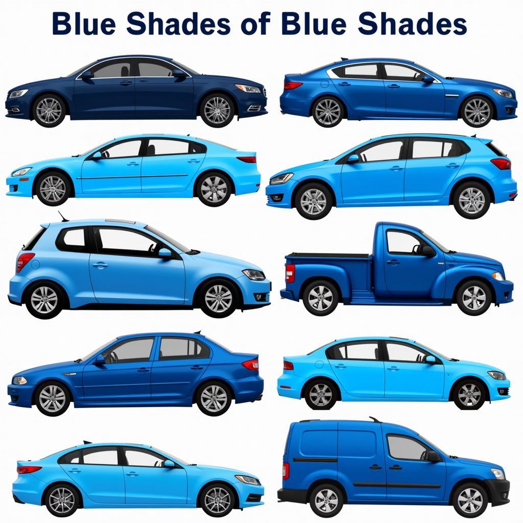 Car Color Variations - Blue