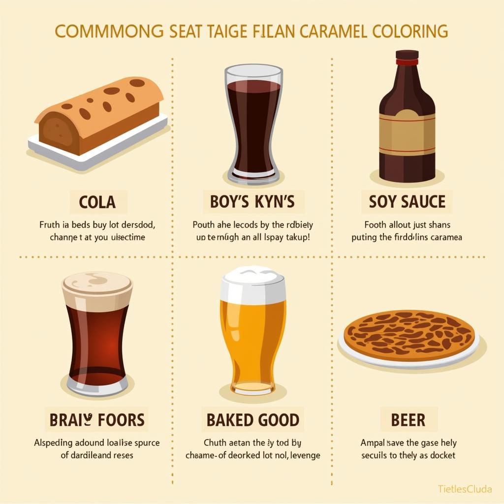 Caramel Coloring in Various Food Products