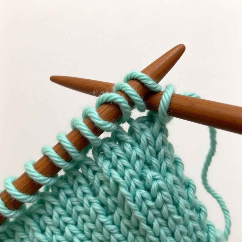 Carrying Yarn on Wrong Side - A Close-up