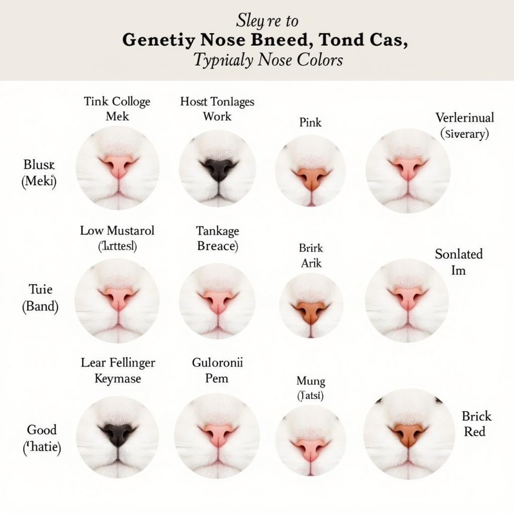 Cat Nose Colors and Breeds