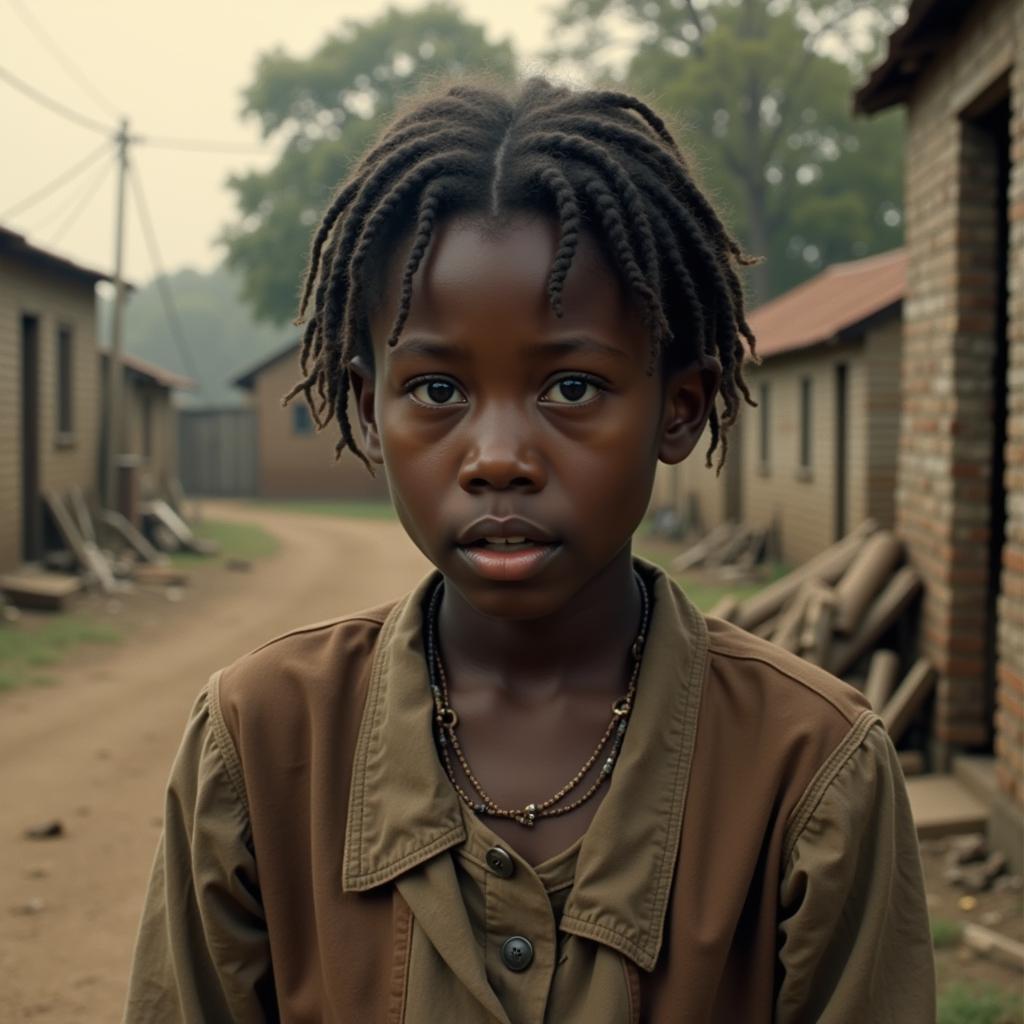 Celie as a Young Girl in The Color Purple