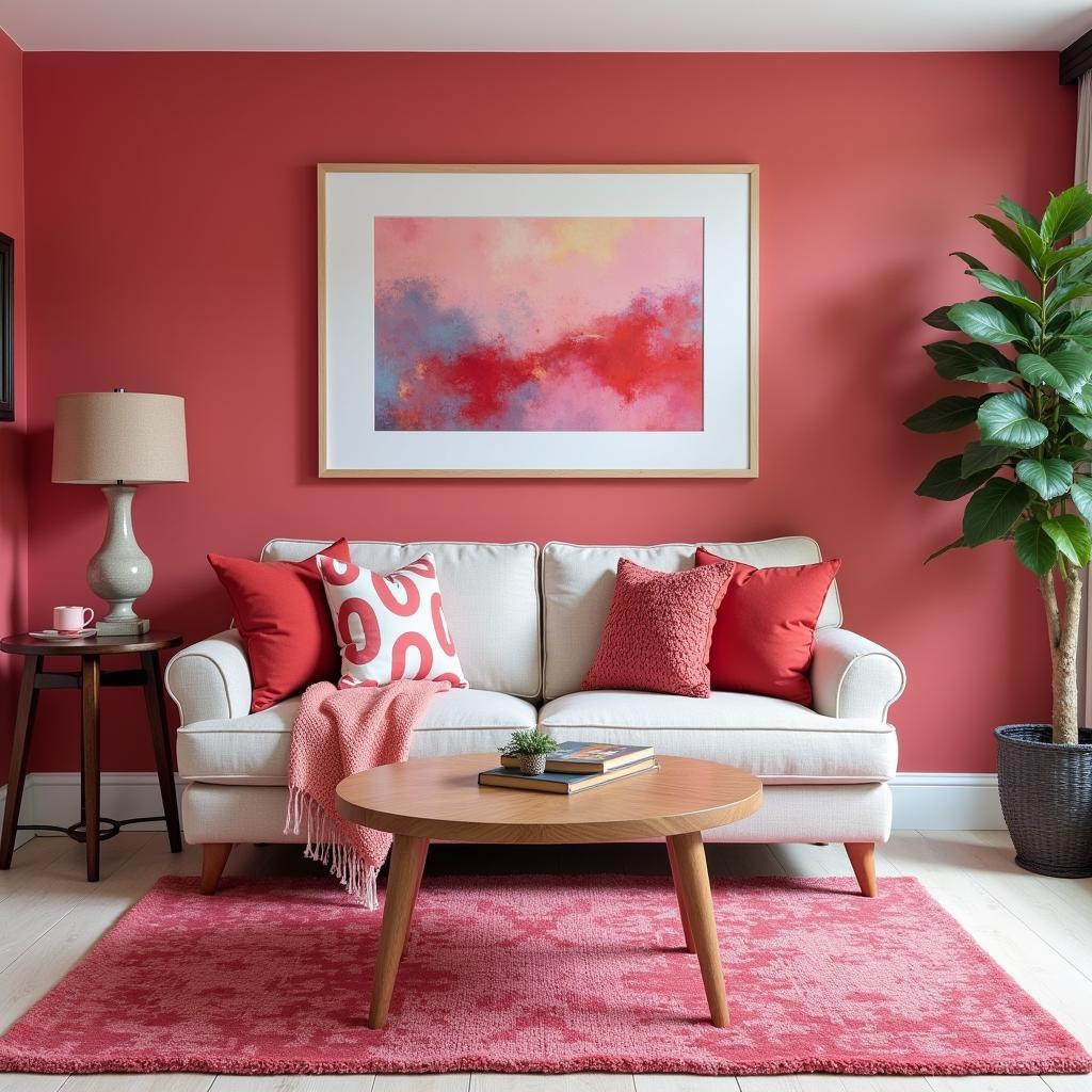 Cerise Accents in Interior Design