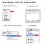 Changing Mac Folder Color via Get Info