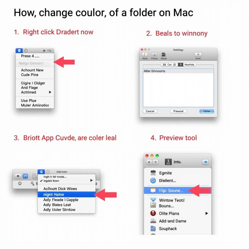 Changing Mac Folder Color via Get Info