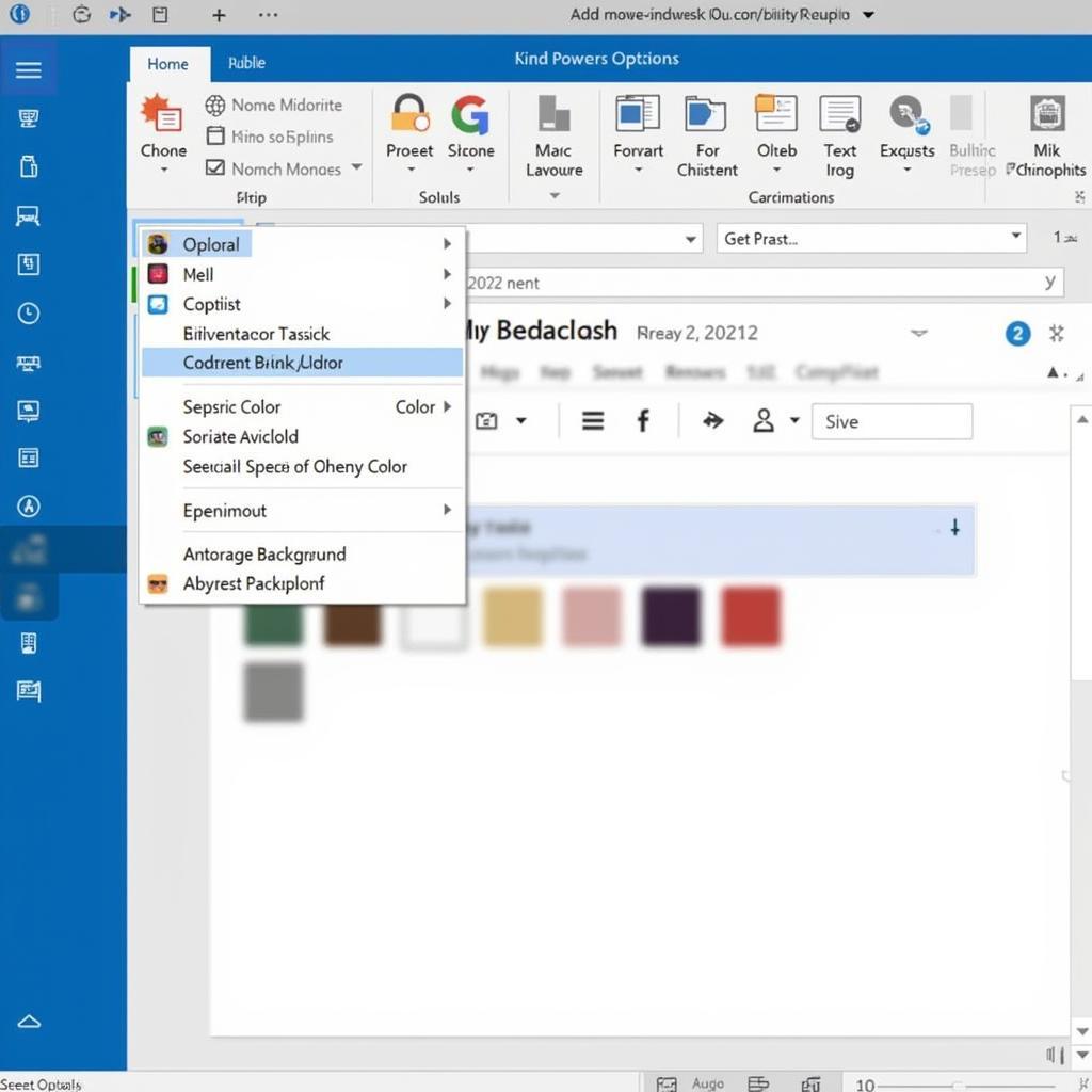 Changing the email background in Outlook