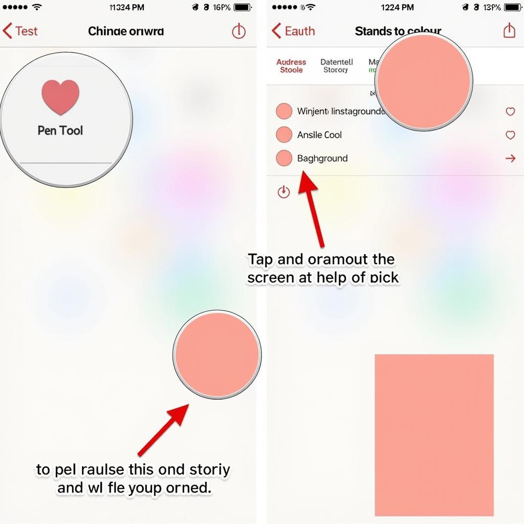 Changing Instagram Story Background Color with Drawing Tool