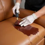 Applying Leather Dye to a Sofa