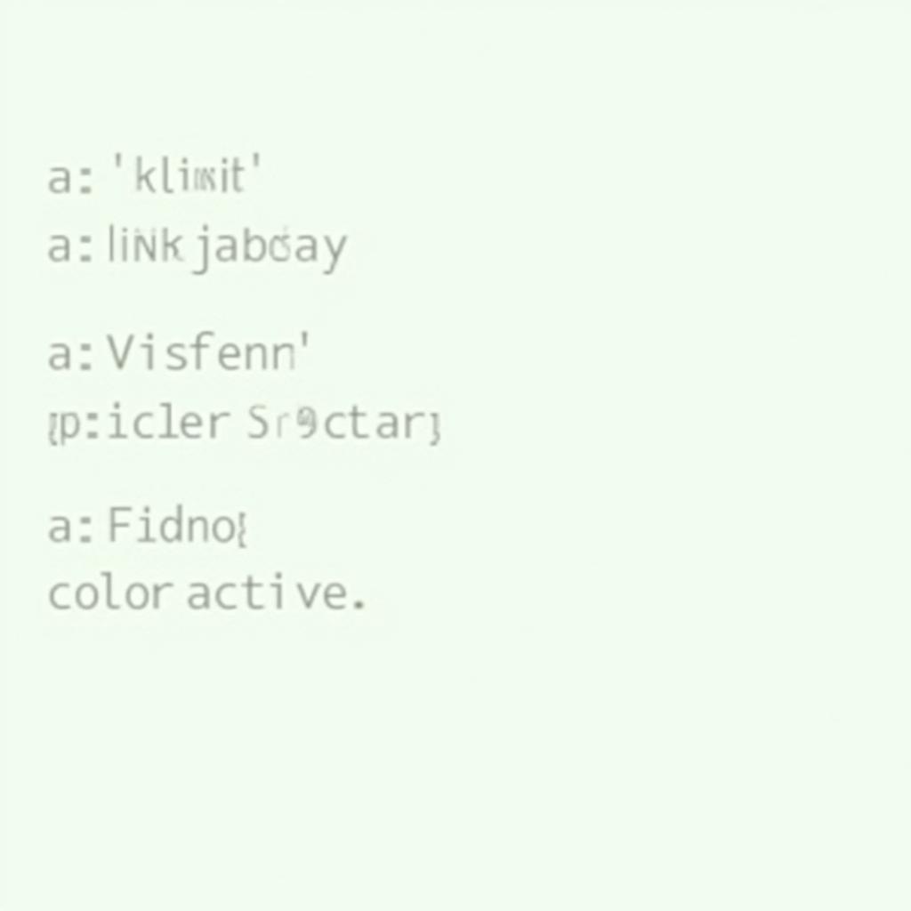 CSS Code Example for Changing Link Color