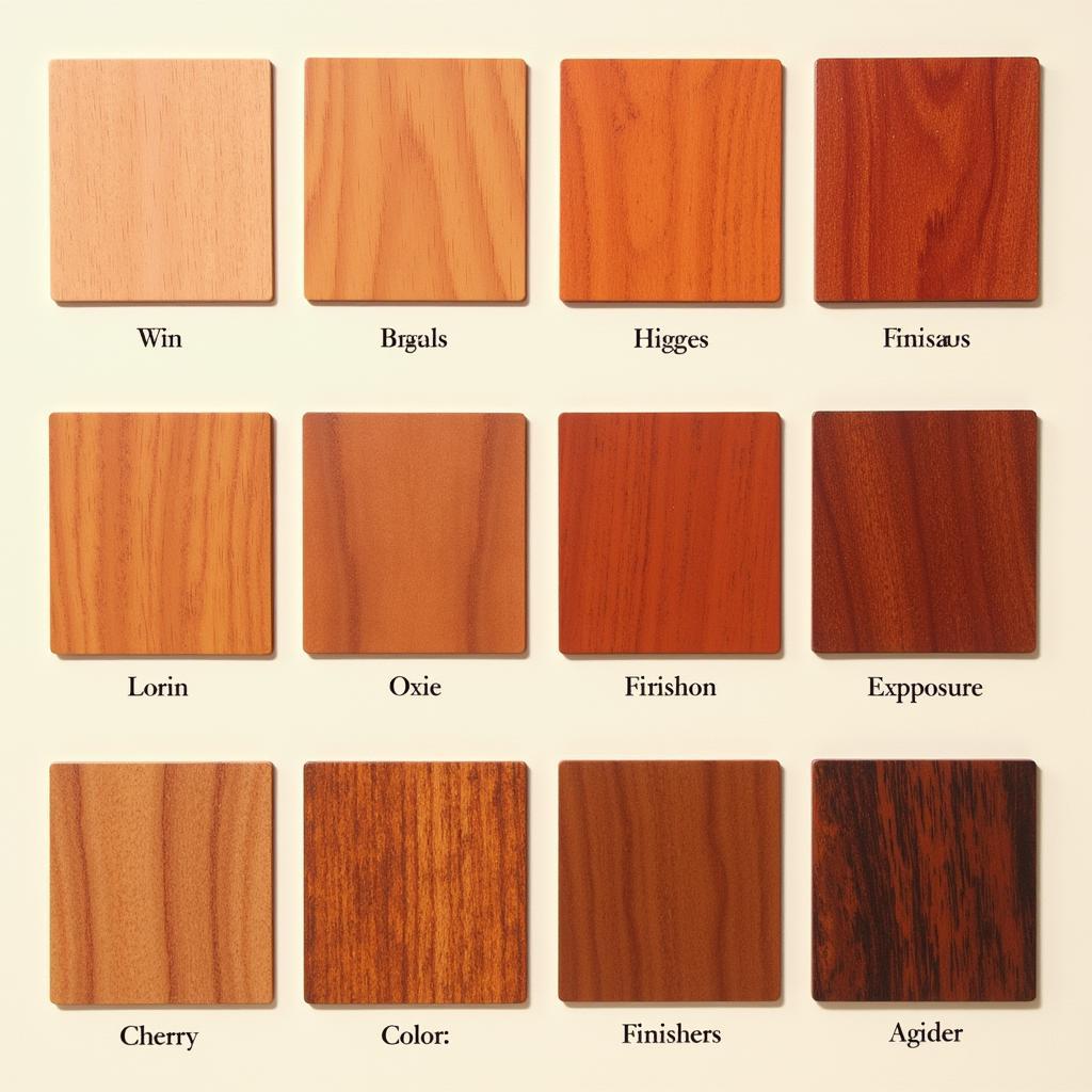 Cherry Wood Color Variations