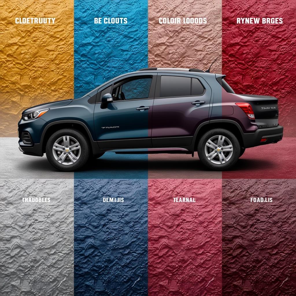 Chevy Trax Color Comparison - See how different colors transform the look of the Chevy Trax, from vibrant reds to sophisticated grays.