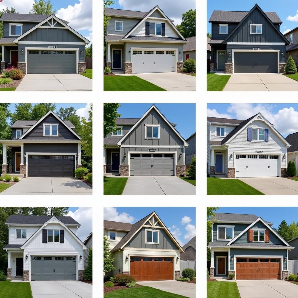 Choosing the Best Garage Door Color for a Gray House