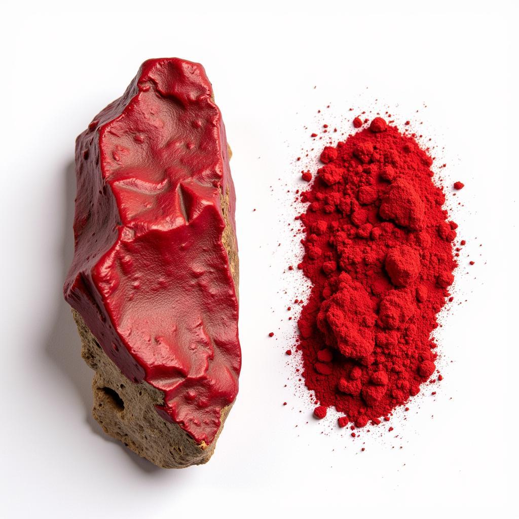 Cinnabar mineral and pigment