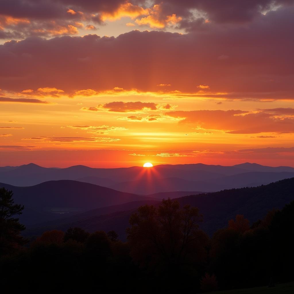 Cocalico Valley Landscape at Sunset