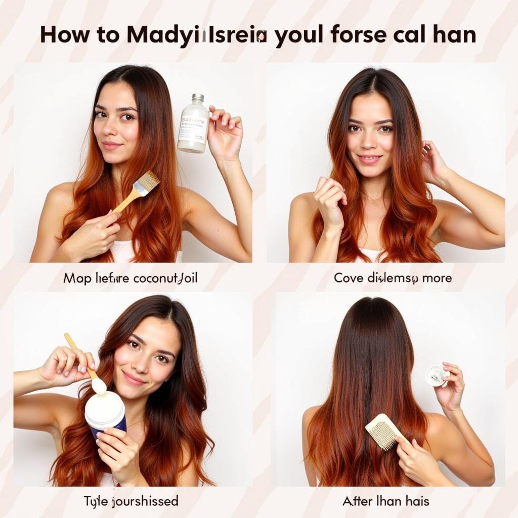 Coconut Oil Hair Color Removal Process