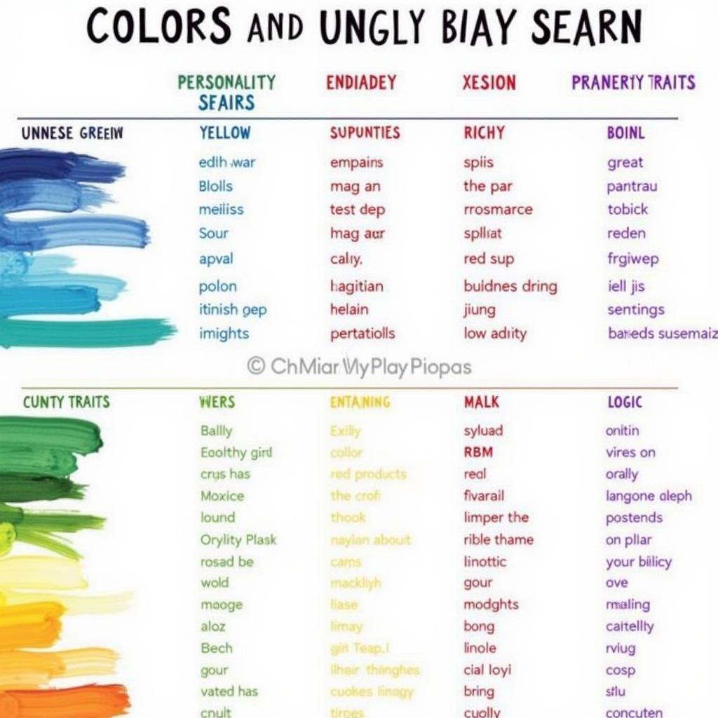 Color Psychology Chart