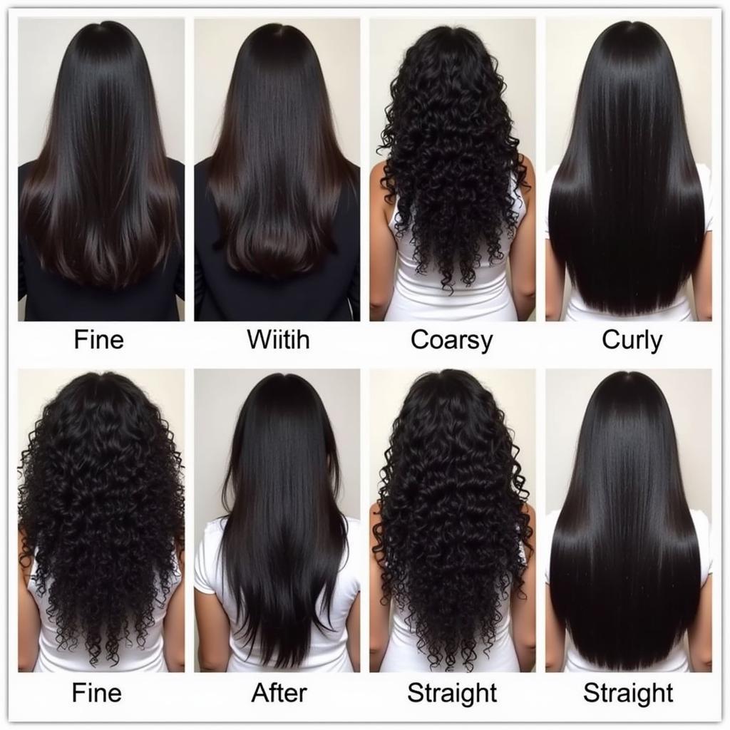 Color Remover on Various Black Hair Textures