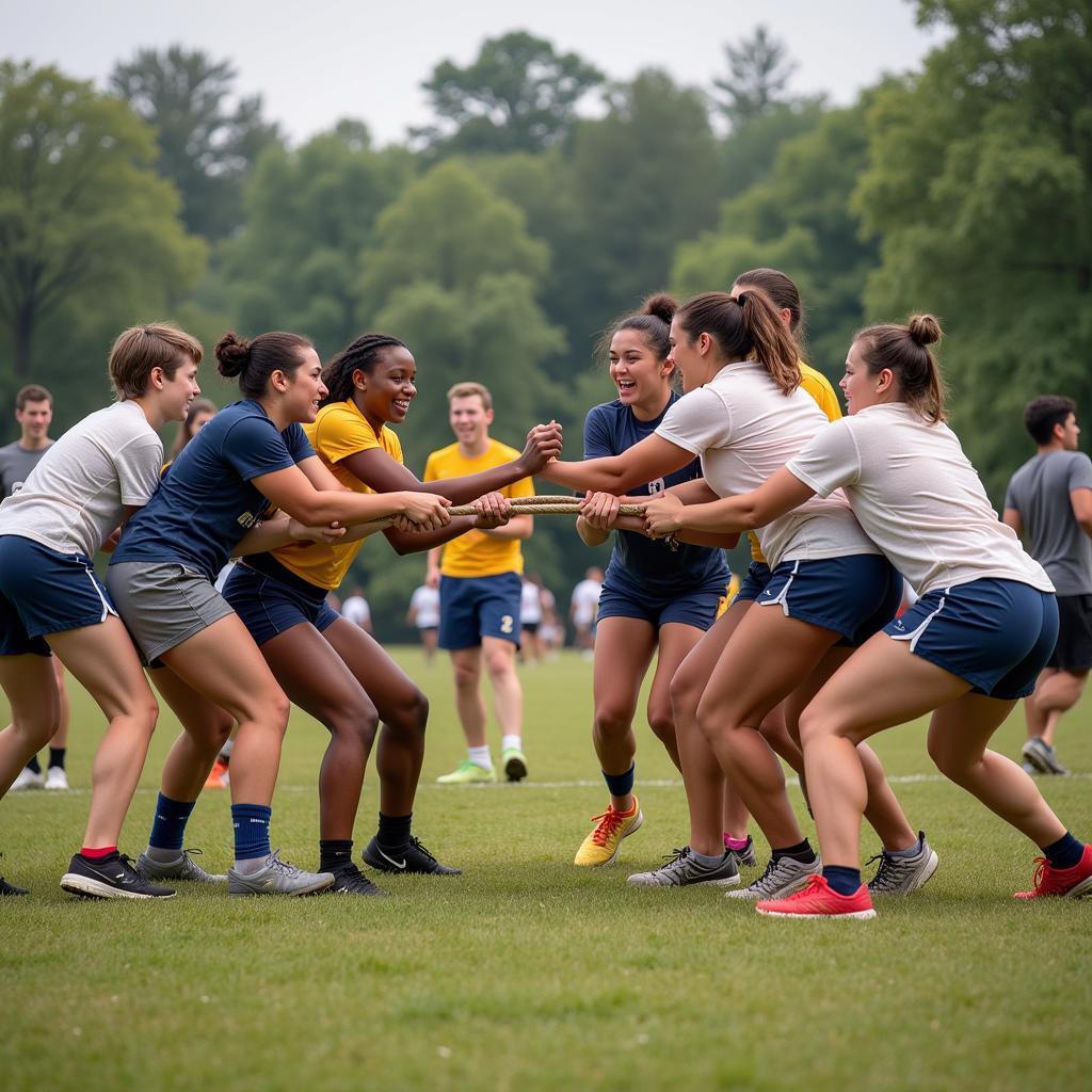 Tug-of-War Competition in Color Wars