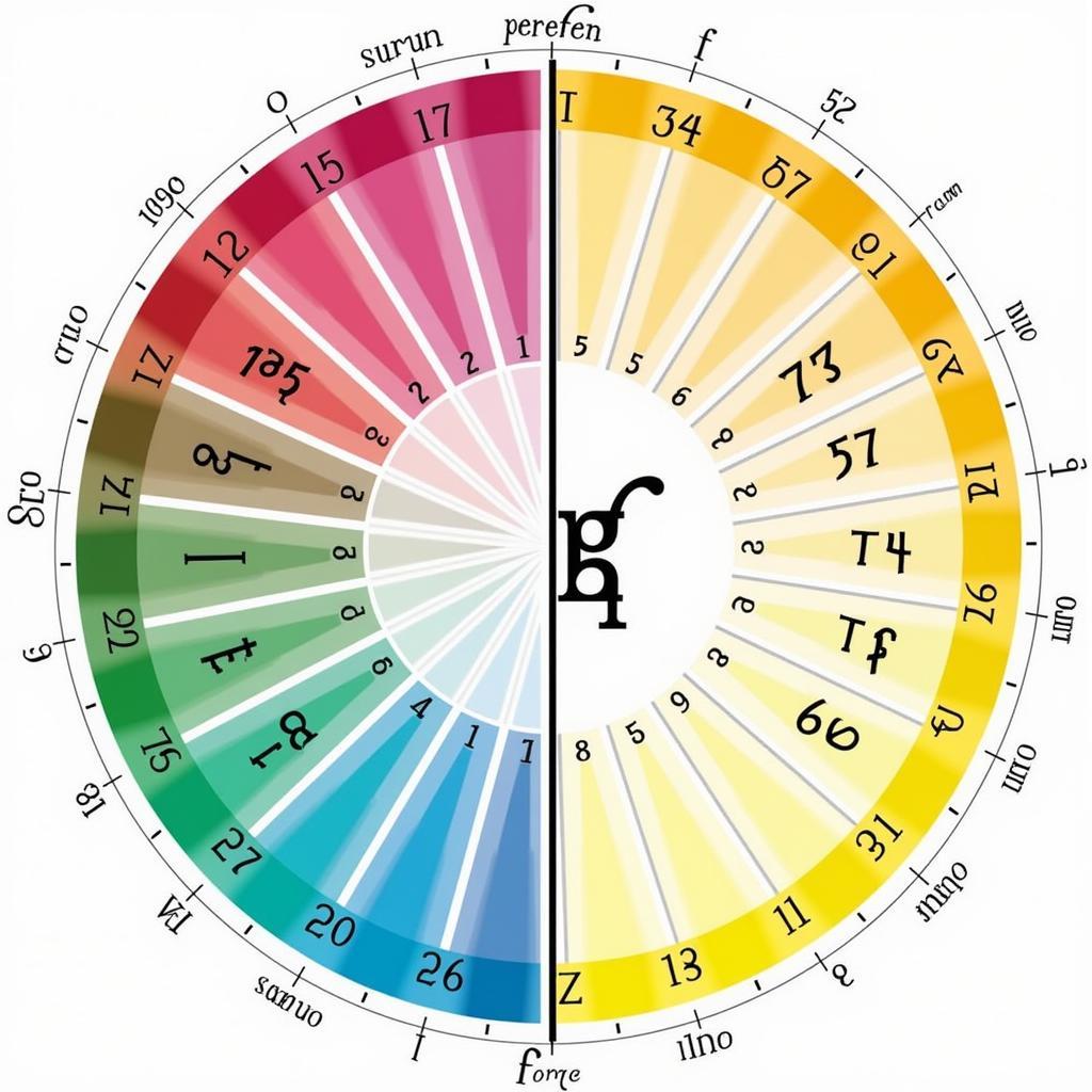 Using astrology and numerology charts for lucky color selection