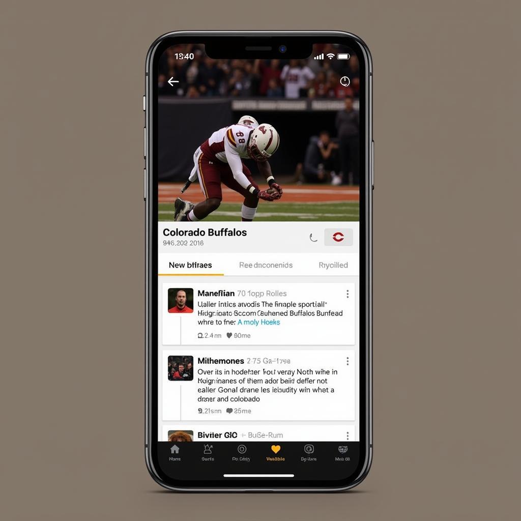 Colorado Buffaloes game updates on social media and apps