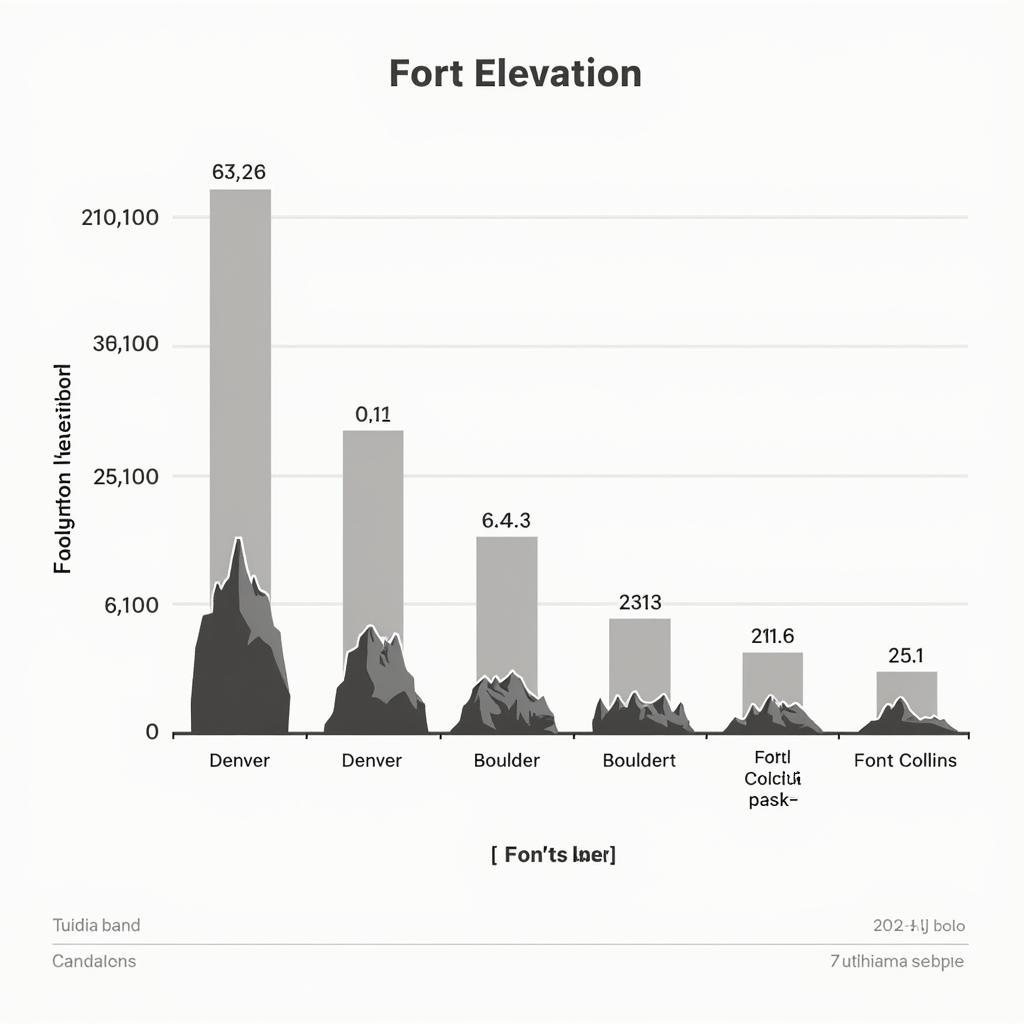 Colorado Cities Elevation Comparison Chart