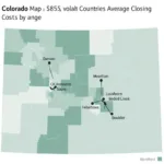 Colorado Closing Costs Map by County