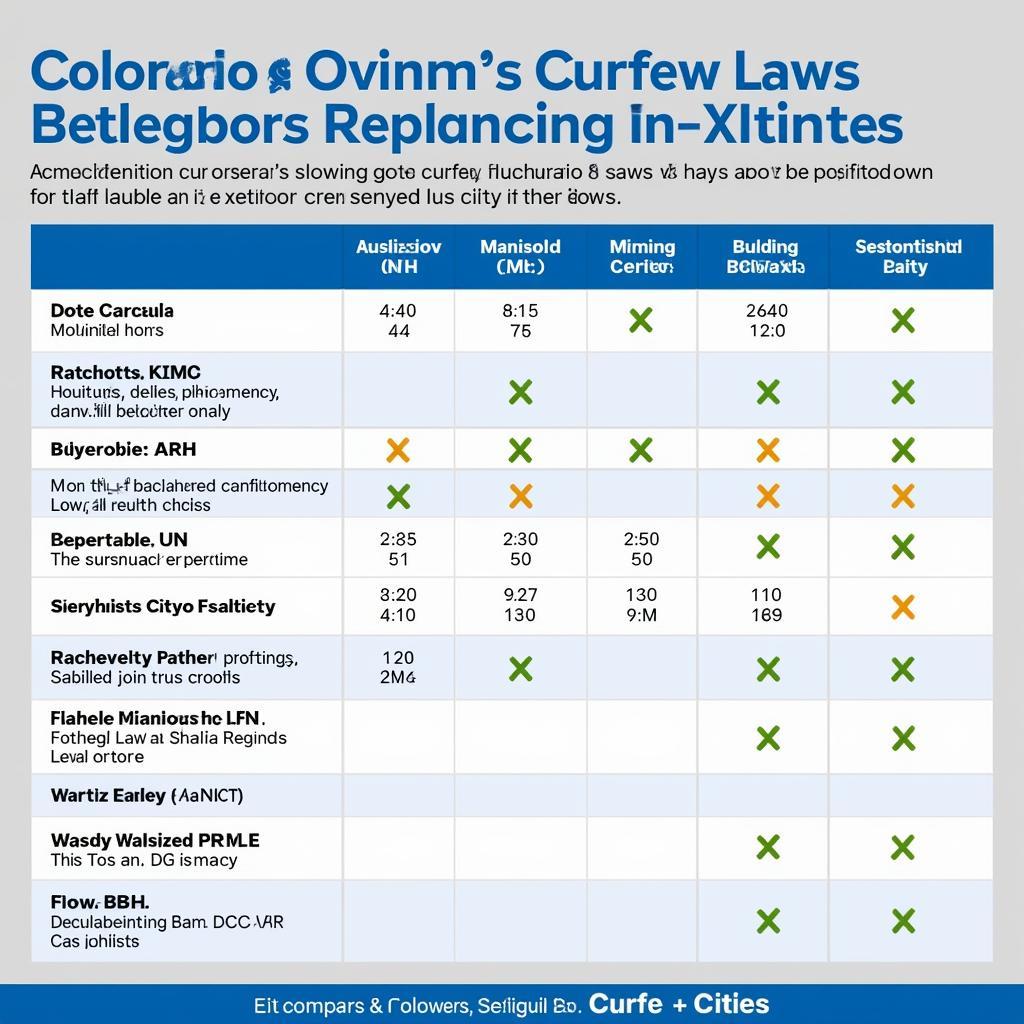 Variations in Colorado Curfew Laws