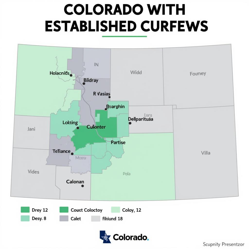 Colorado Curfew Map by City