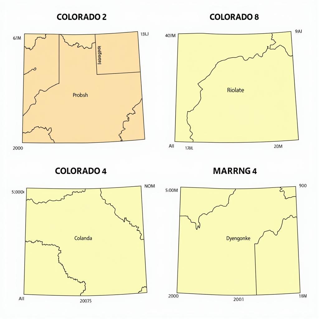 Colorado Map Projection Comparison