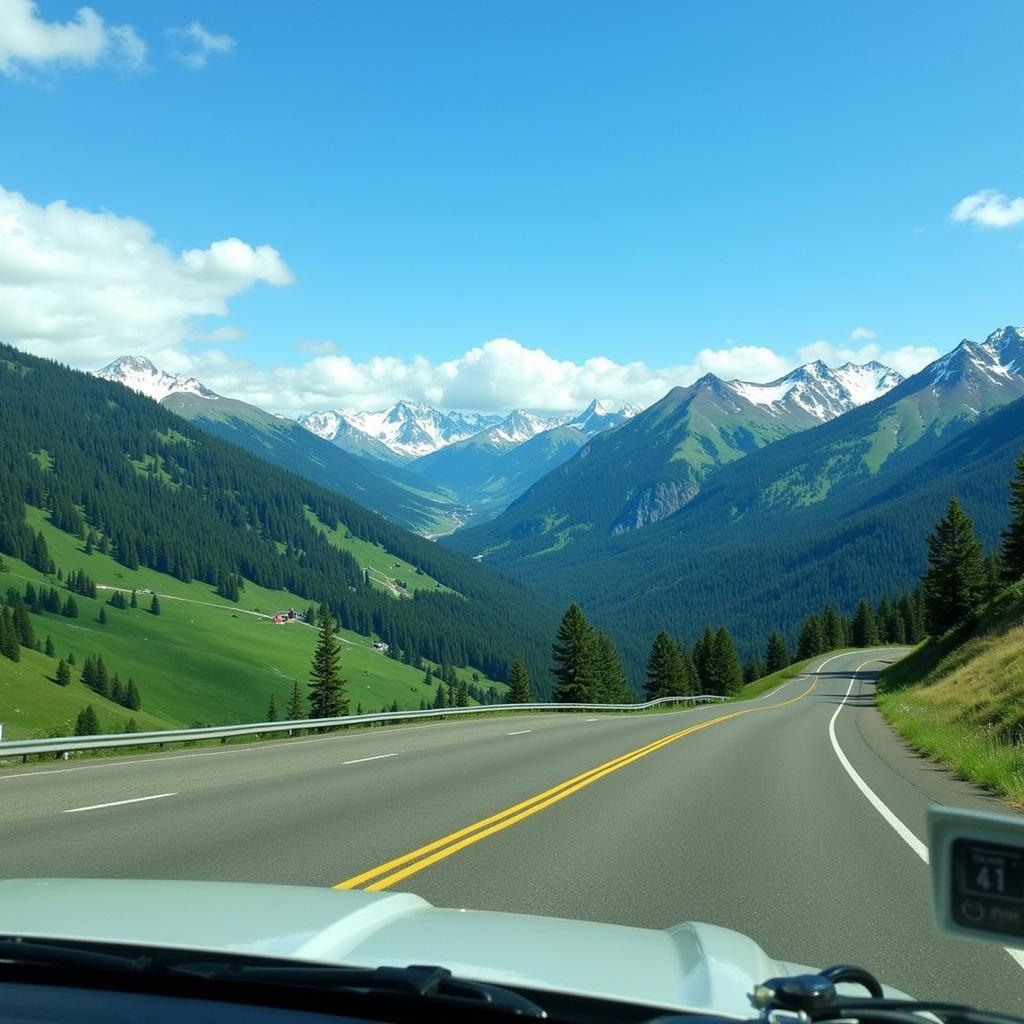 Colorado Mountain Driving Scenery