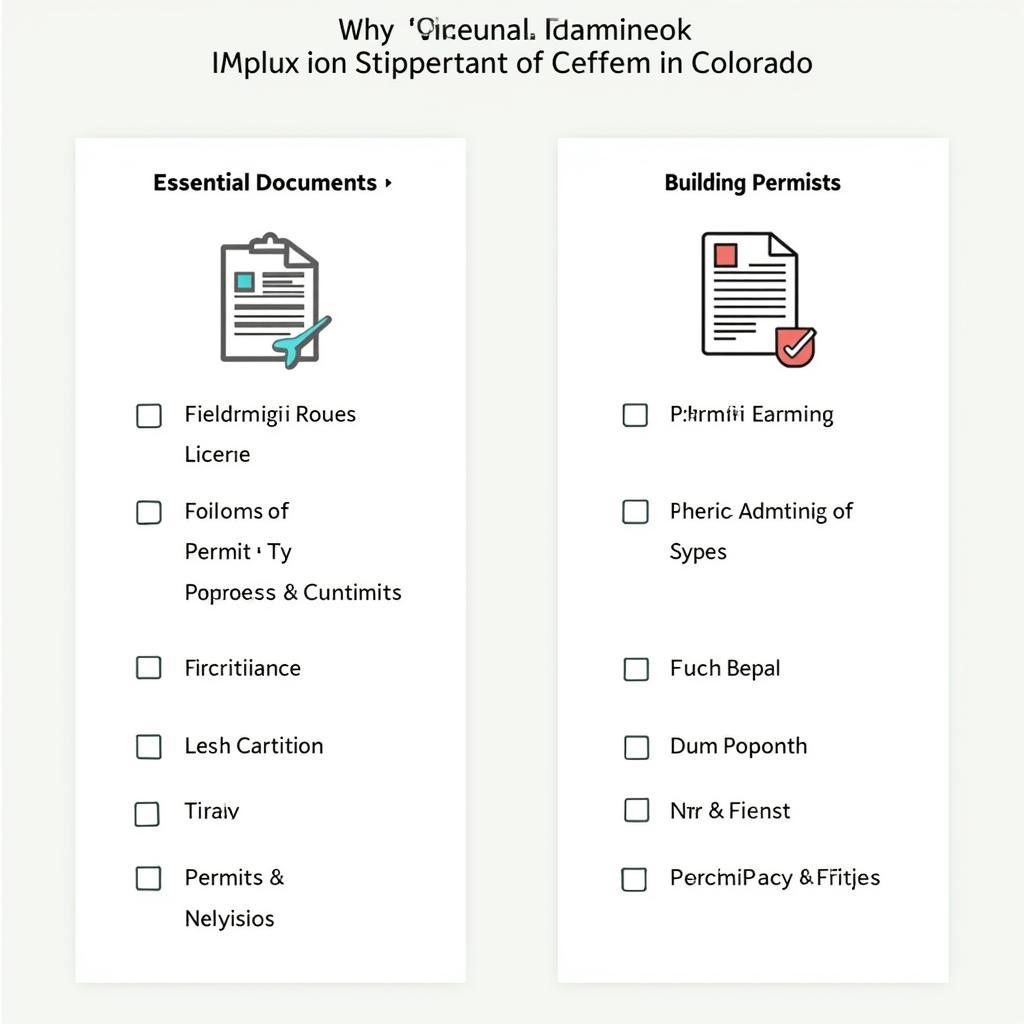 Colorado Permit Application Checklist