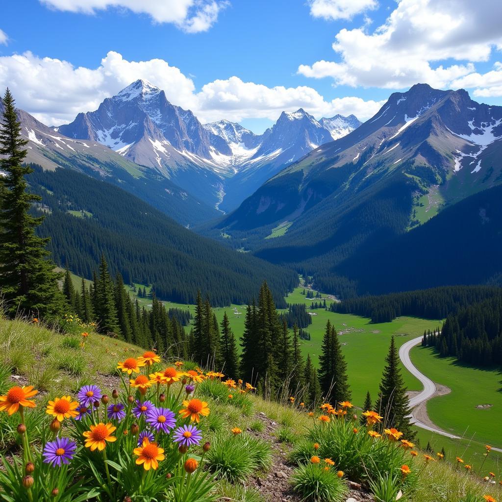 Colorado Rocky Mountains Scenic View