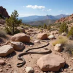 Colorado Springs Rattlesnake Habitat - Rocky terrain, brush, and open areas