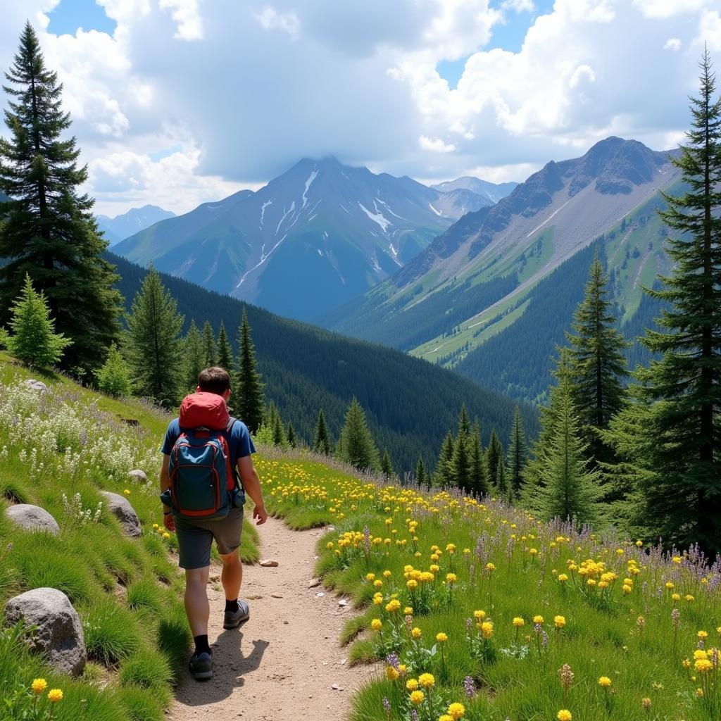 Hiking in Colorado during Summer