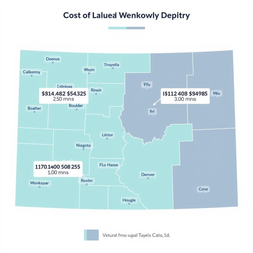 Colorado Vet Tech Salary Map by Location