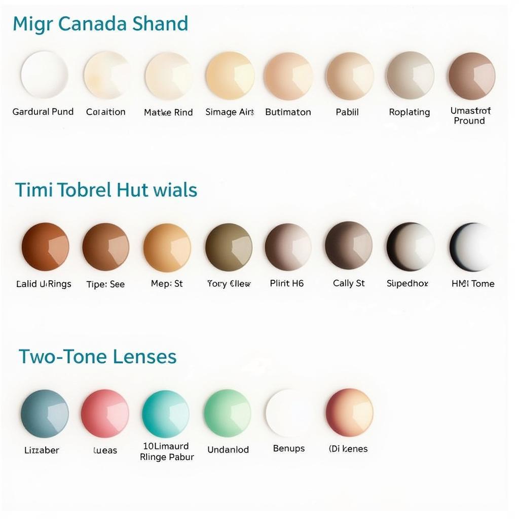 Colored Contacts Color Chart