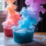 Creating Colored Dry Ice Smoke with Hot Water and Dye