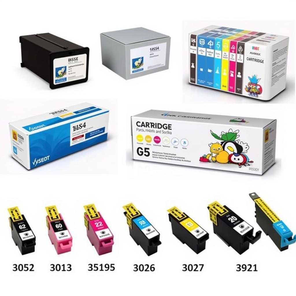 Variety of Colored Ink Cartridges