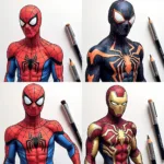 Coloring Different Spiderman Suits