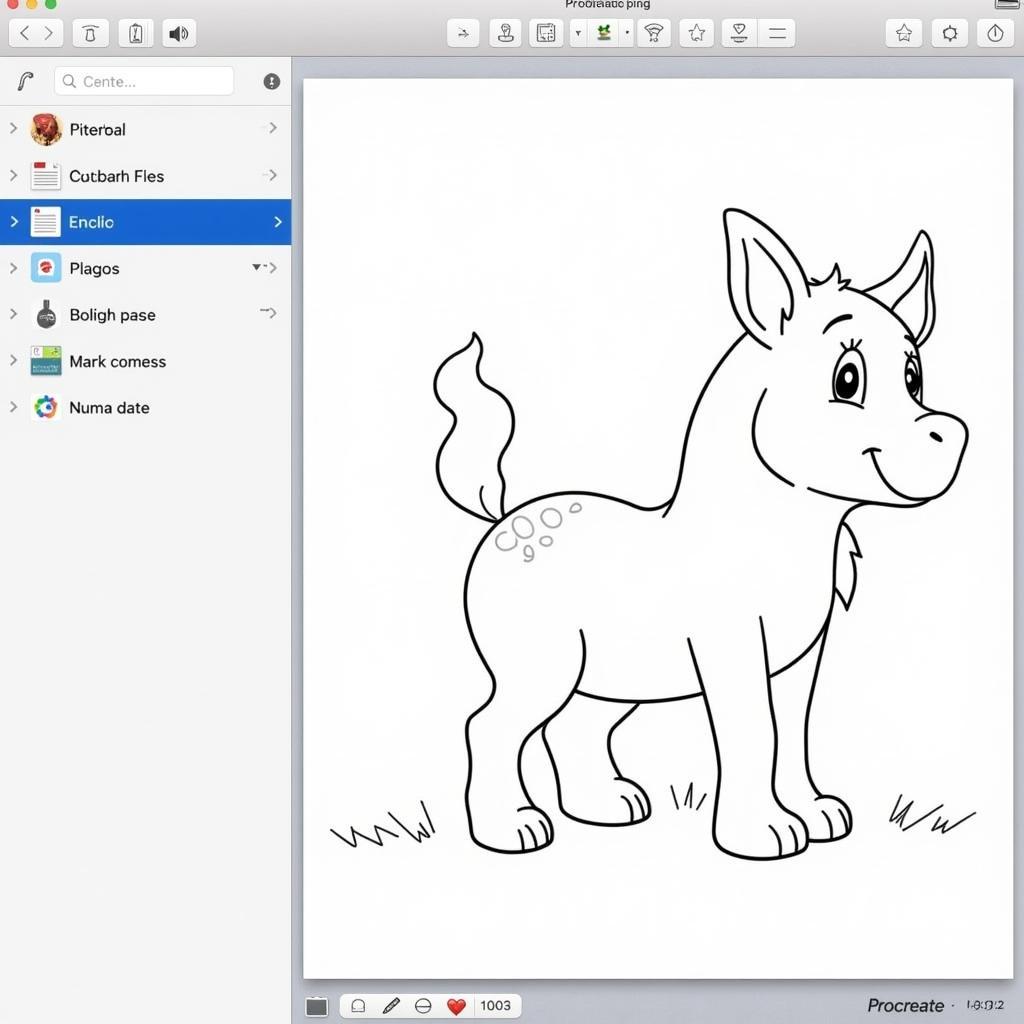 Importing a Coloring Page into Procreate