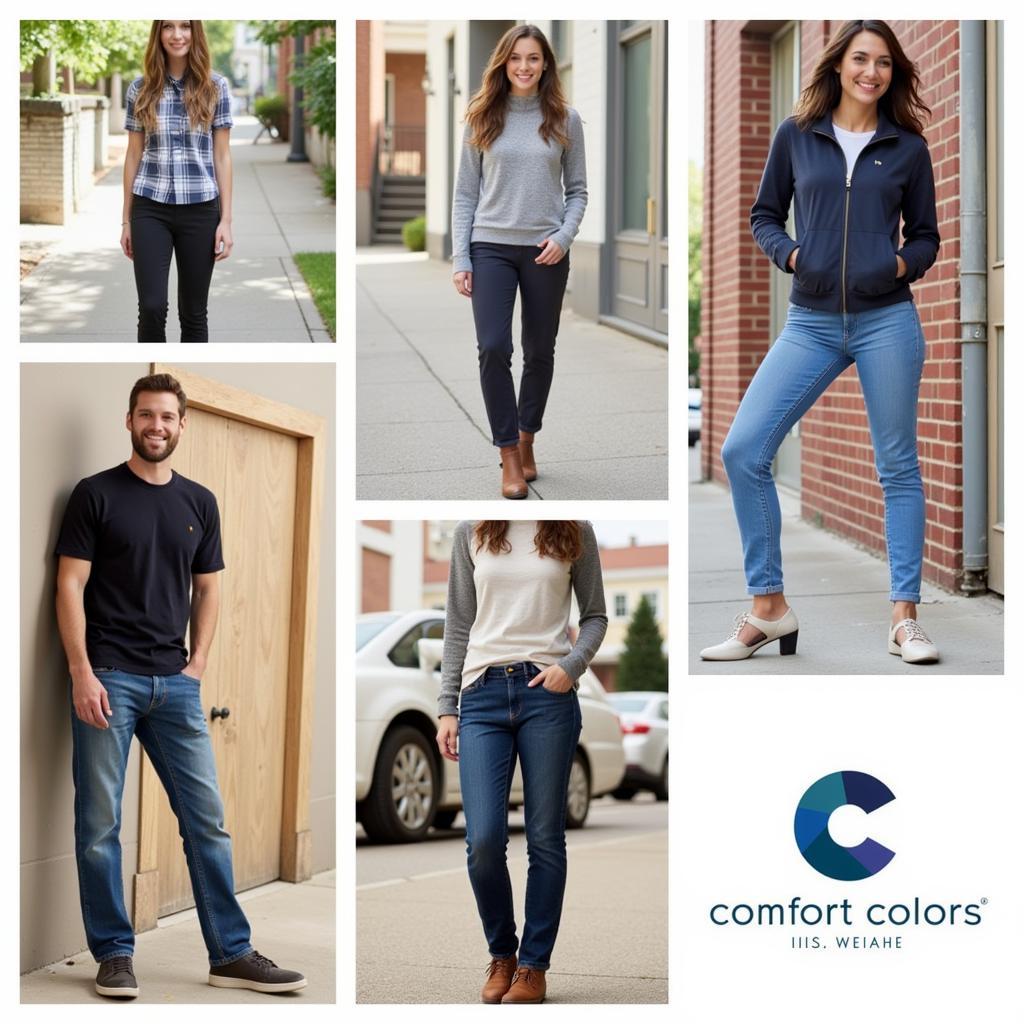 People Wearing Comfort Colors in Everyday Life