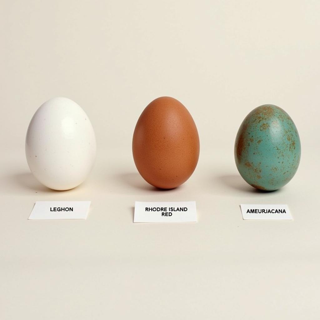 Comparing Brahma eggs to other chicken breeds.